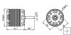 400MX Brushless Motor(1100KV/3220) HML40M01