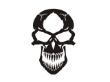 Madness Skull Samolepka 15cm x 10cm ern - Kliknutm na obrzek zavete