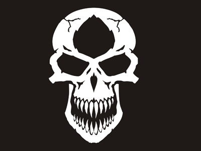 Madness Skull Samolepka 15cm x 10cm bl - Kliknutm na obrzek zavete