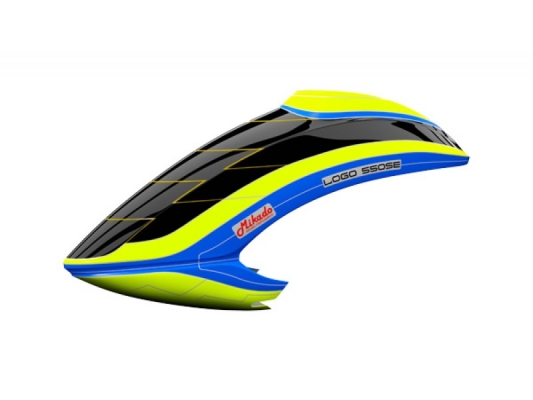 Kabina (Kanopa) pro LOGO 550 SE V3 neon-yellow/blue - Kliknutm na obrzek zavete