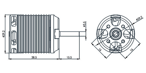 460MX Brushless Motor Dominator (1800KV) HML46M01 - Kliknutm na obrzek zavete