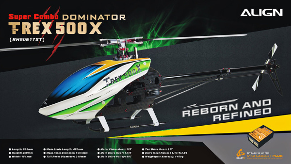 T-REX 500X Combo RH50E17X - Kliknutm na obrzek zavete