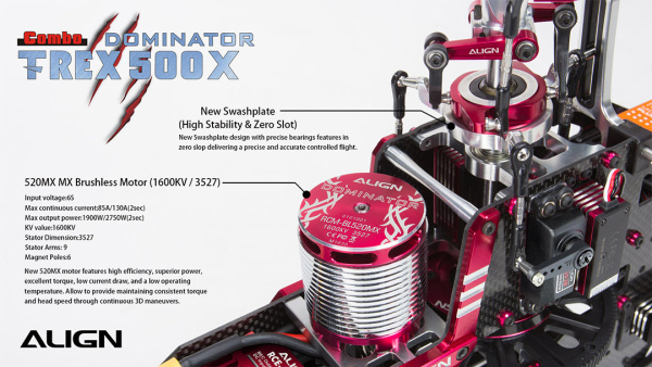 T-REX 500X Combo RH50E18X - Kliknutm na obrzek zavete