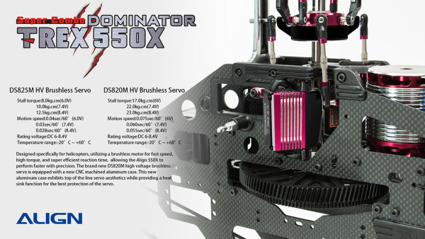 T-REX 550X Dominator Super Combo RH55E20X - Kliknutm na obrzek zavete