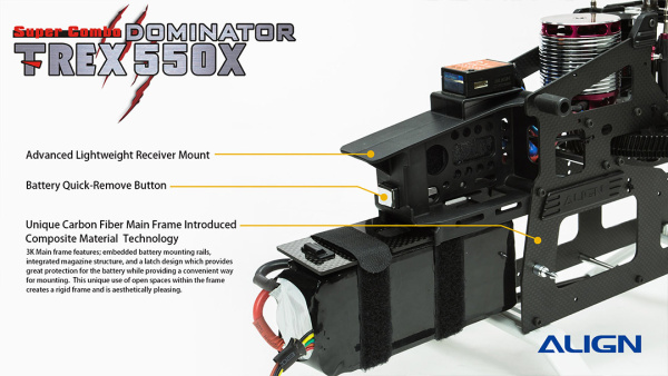 T-REX 550X Dominator Super Combo RH55E18XW - Kliknutm na obrzek zavete