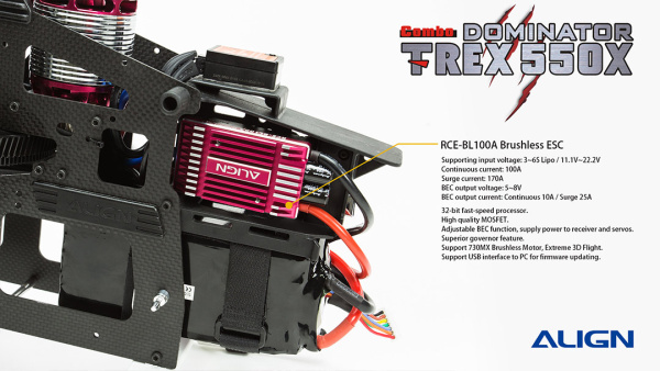T-REX 550X Dominator Combo RH55E21X - Kliknutm na obrzek zavete