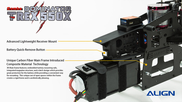T-REX 550X Dominator Combo H55E19XW - Kliknutm na obrzek zavete