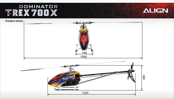 T-REX 700X Dominator Super Combo RH70E23XW - Kliknutm na obrzek zavete