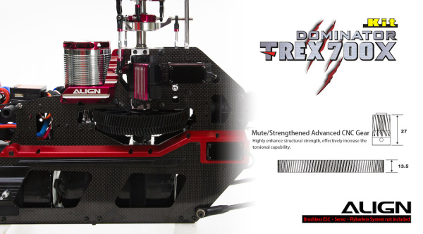 T-REX 700X Dominator KIT RH70E25XW - Kliknutm na obrzek zavete