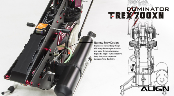 T-REX 700XN Dominator Kit RH70N12X - Kliknutm na obrzek zavete