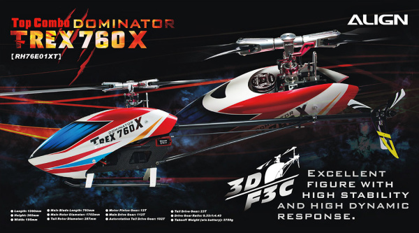 T-REX 760X Dominator Top Super Combo RH76E01A (RCE-BL200A) - Kliknutm na obrzek zavete