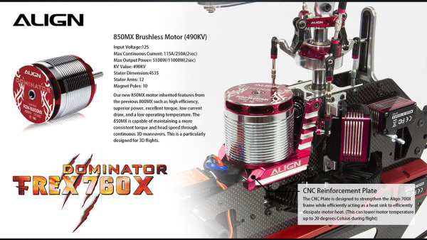 T-REX 760X Dominator Top Super Combo RH76E01A (RCE-BL200A) - Kliknutm na obrzek zavete